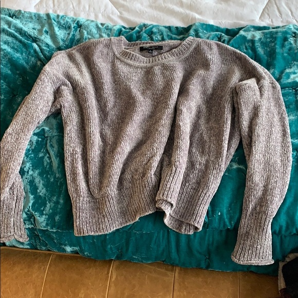 Romeo and Juliet grey Chenille cropped sweater - Picture 2 of 4